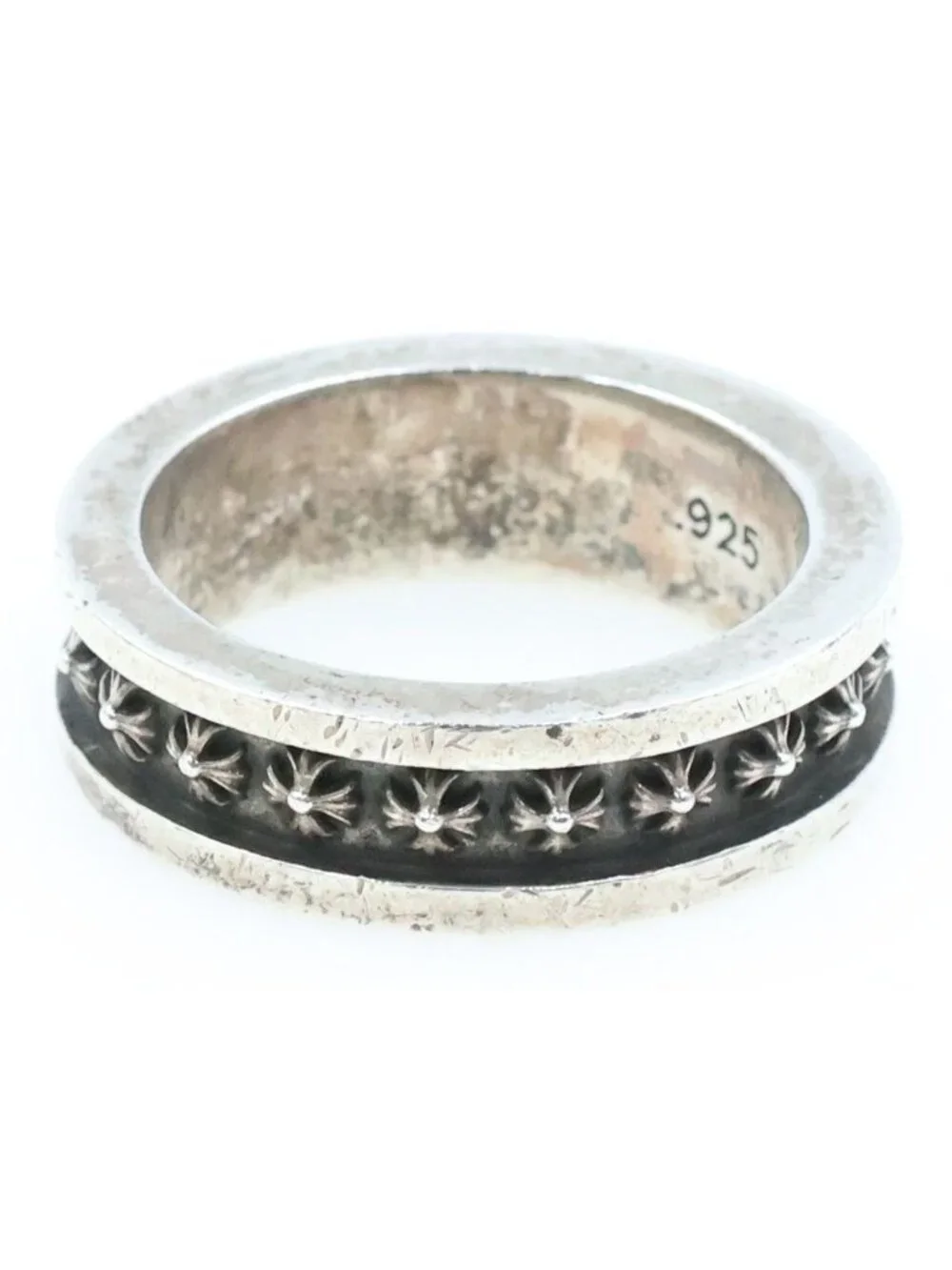 Chrome Hearts Mini CH Plus Ring Silver
